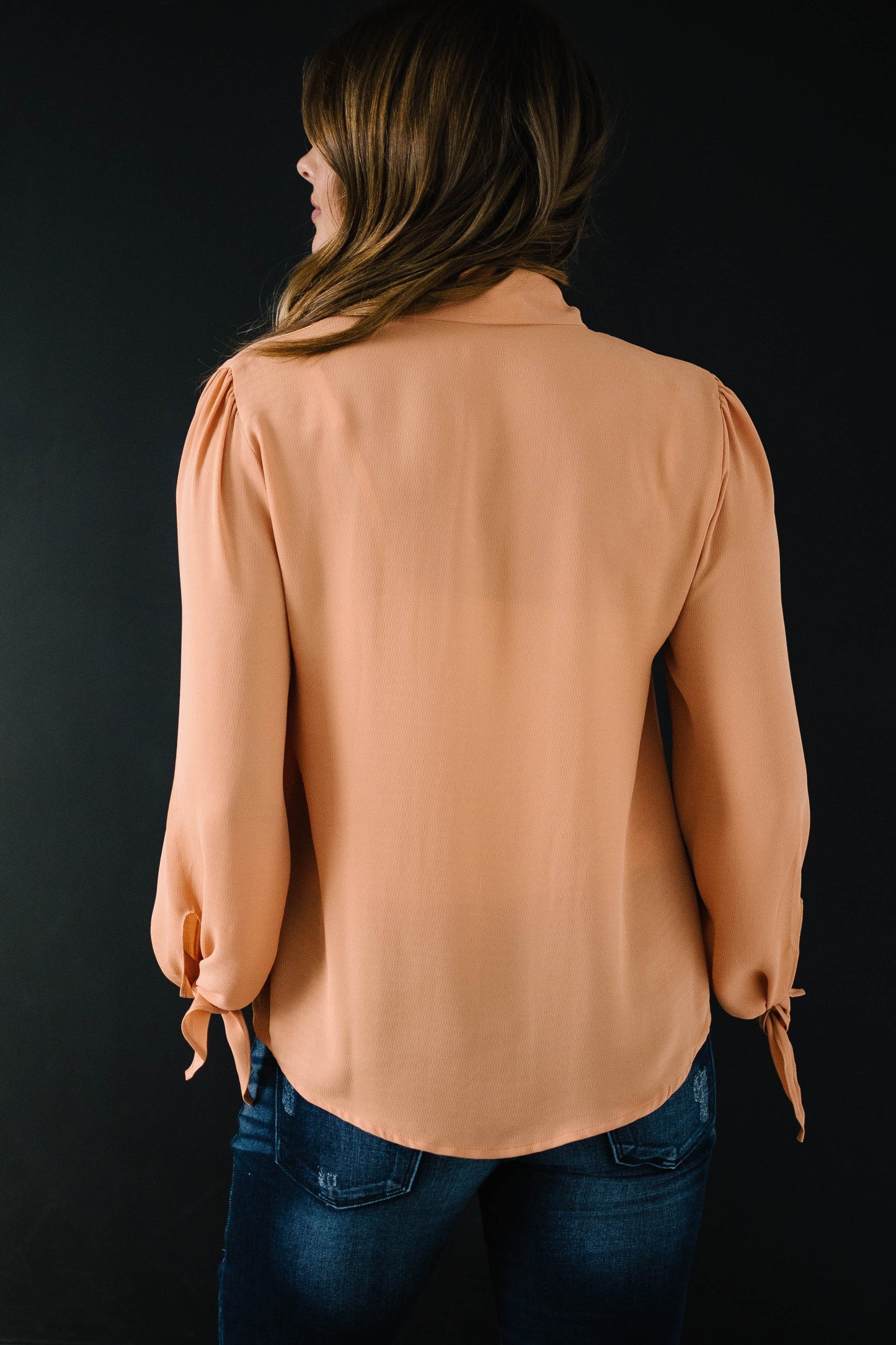 All Tied Up Blouse in Pumpkin