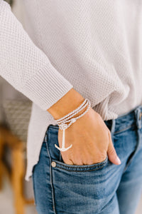 Anchors Away Bracelet In White