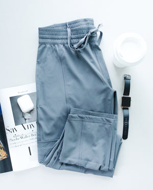 Athleisure Cargo Joggers In Slate