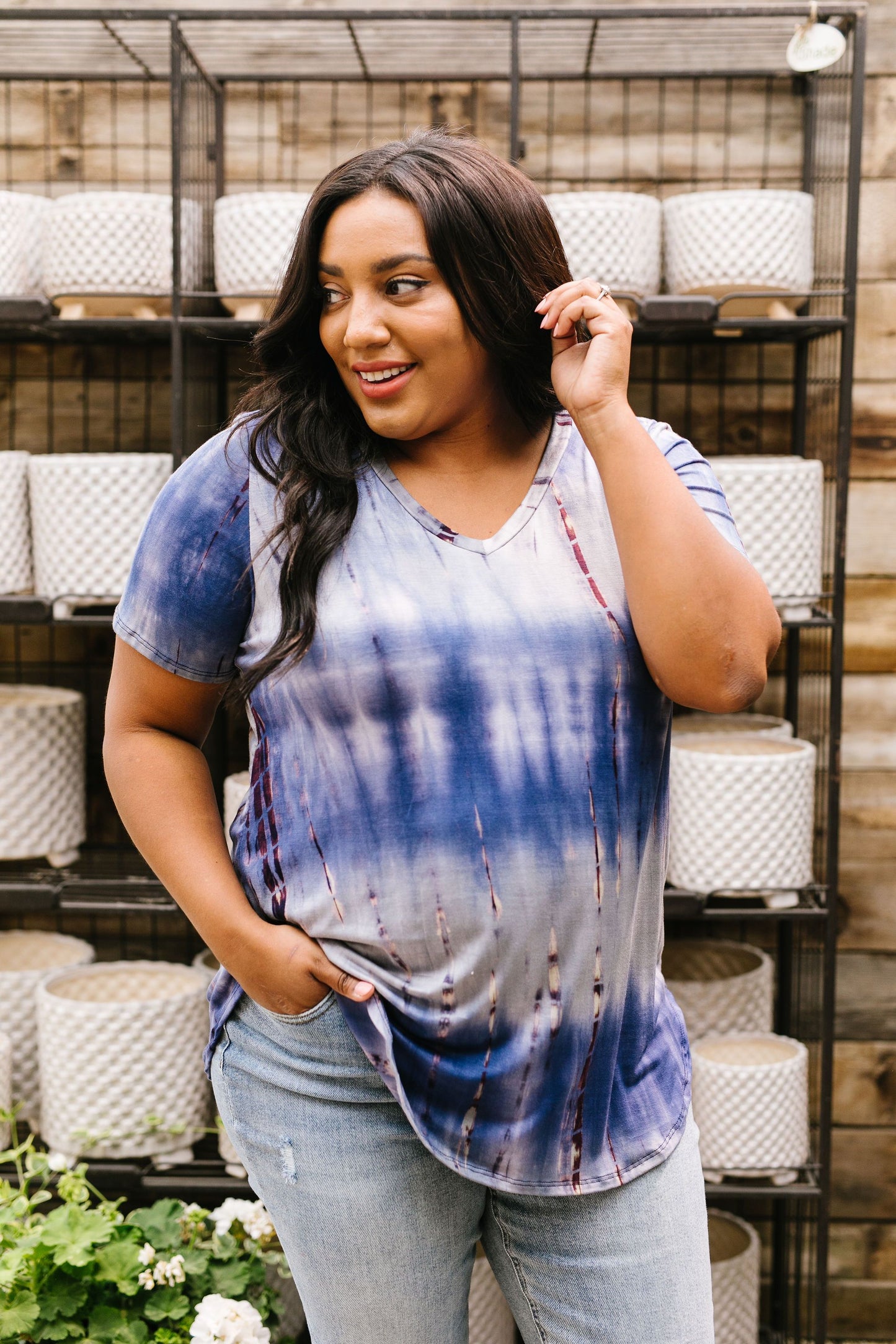 Bamboo Blues Tie Dye Top