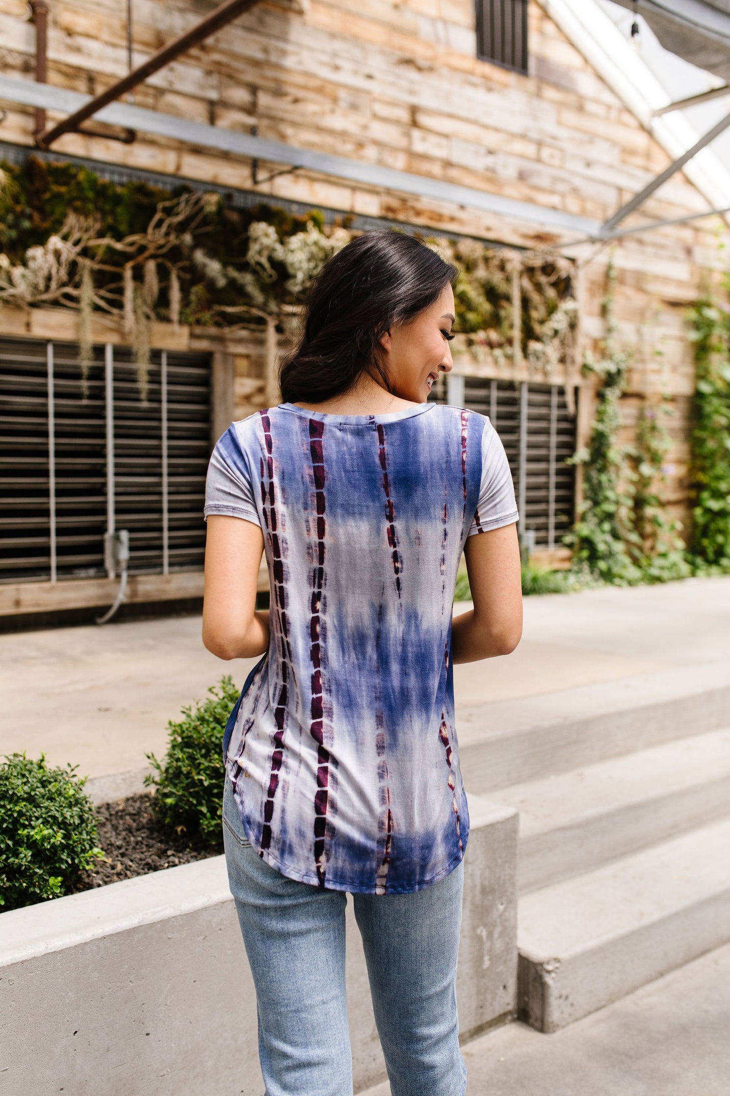 Bamboo Blues Tie Dye Top