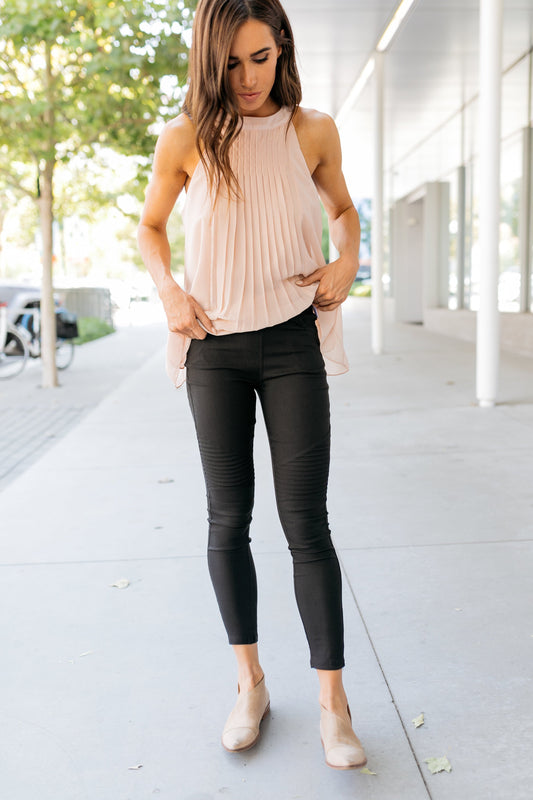 Beyond Basics Black Moto Jeggings