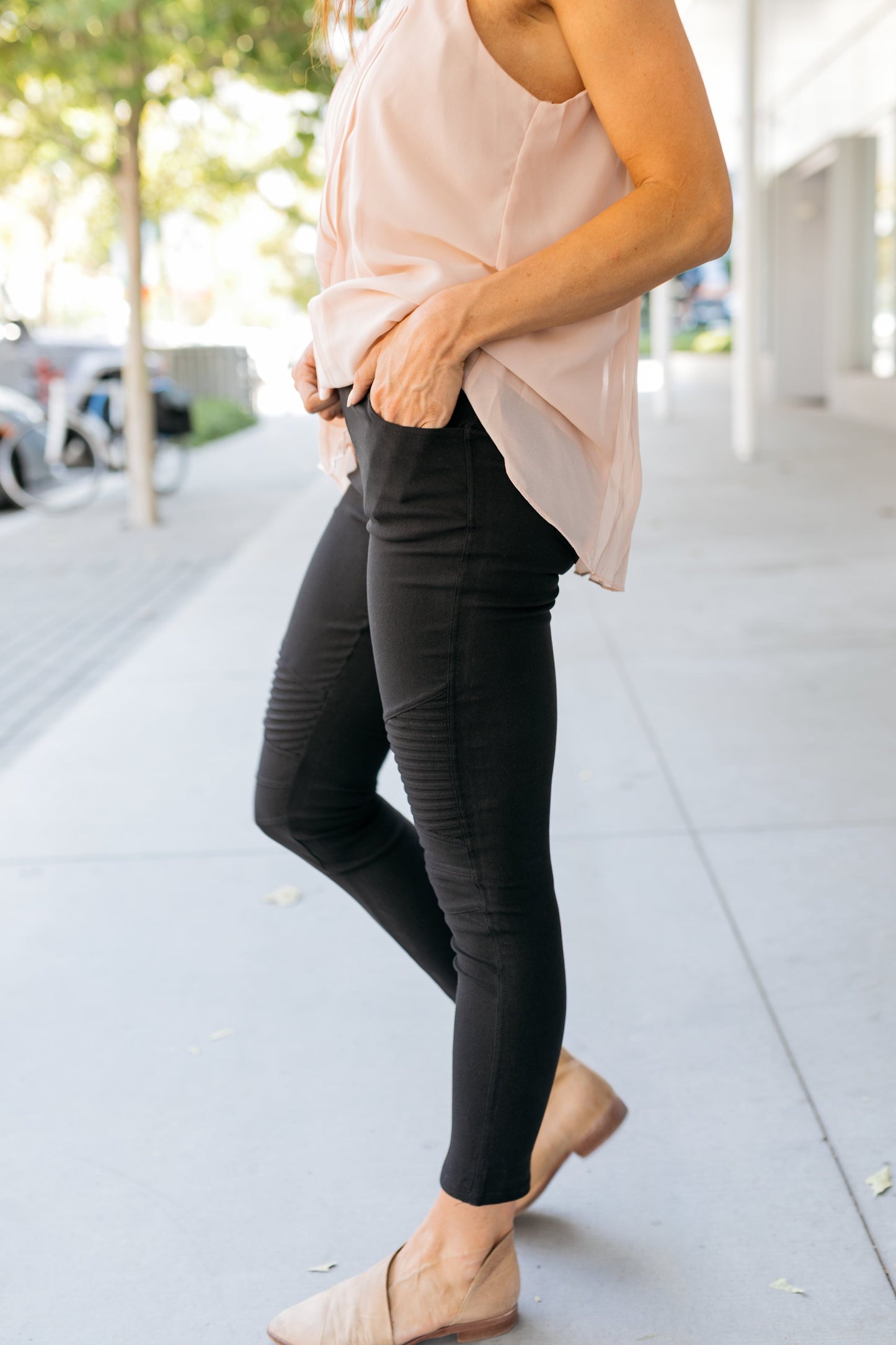 Pleated Halter In Blush