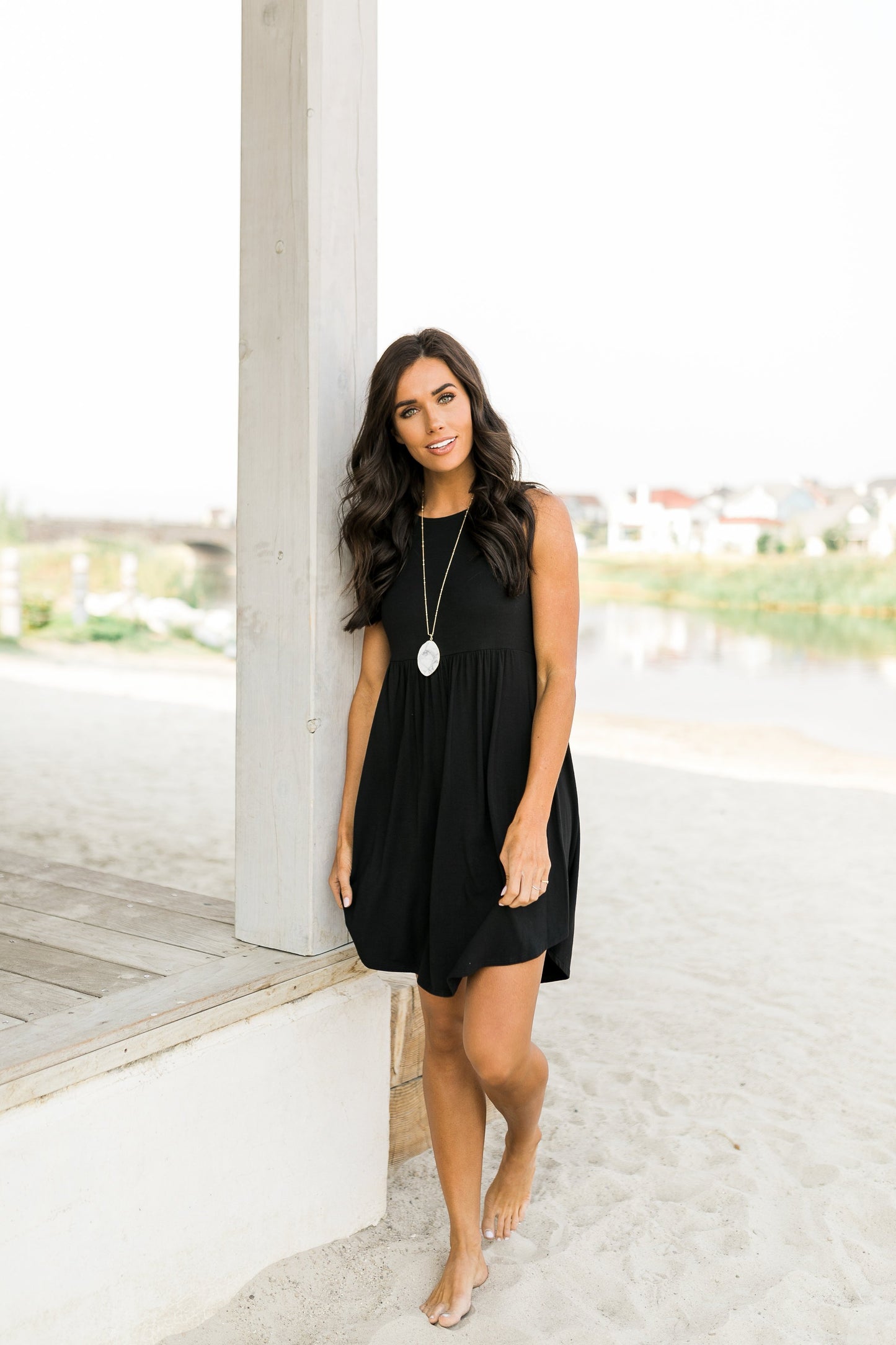 Black Tank Midi Dress