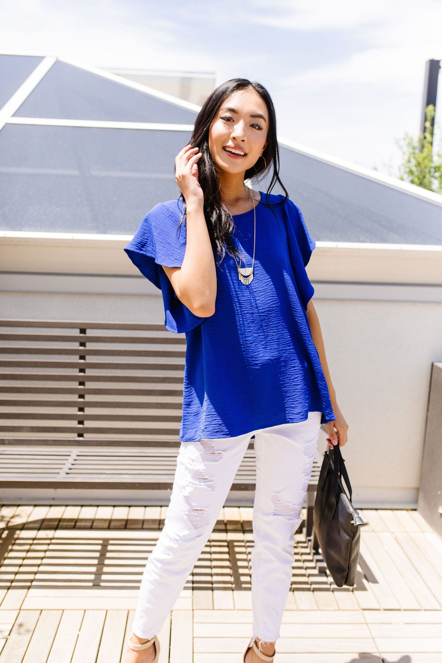 Blue Ribbon Blouse