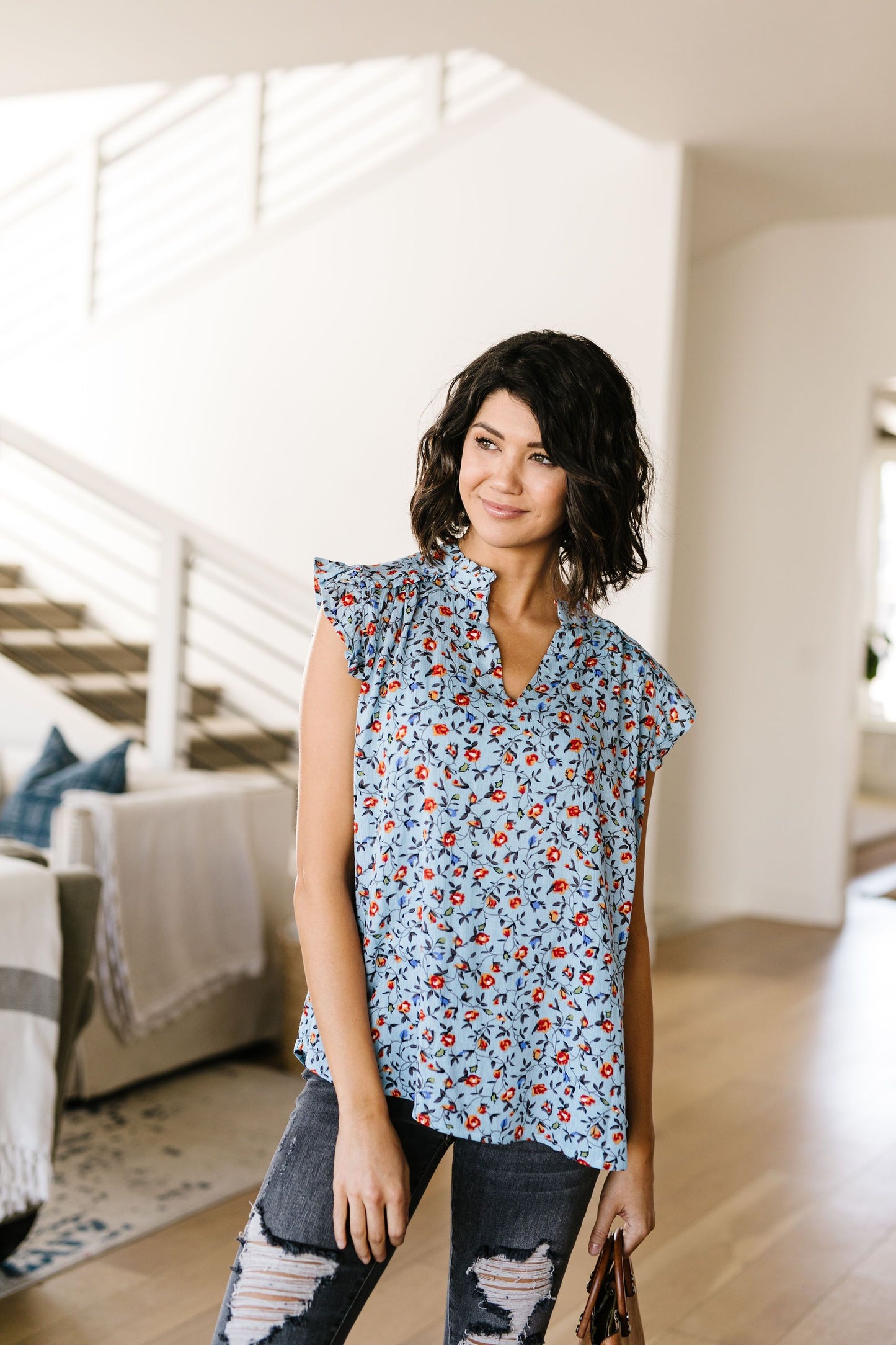 Blue Skies & Magnolias Blouse