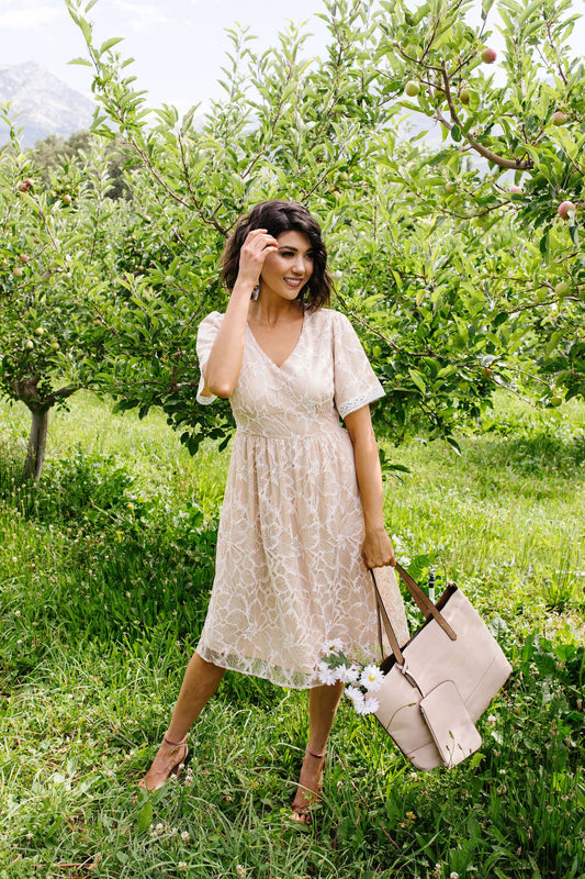 Blushing Lace Dress
