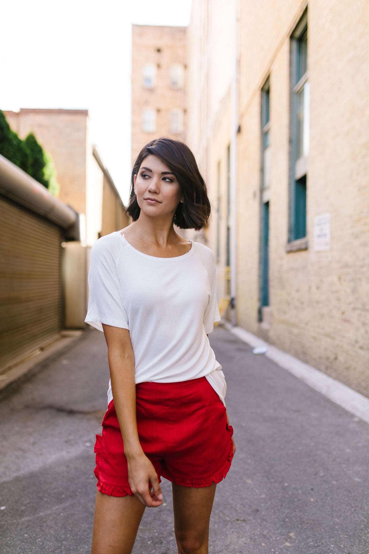 Boatneck Tee In Ivory