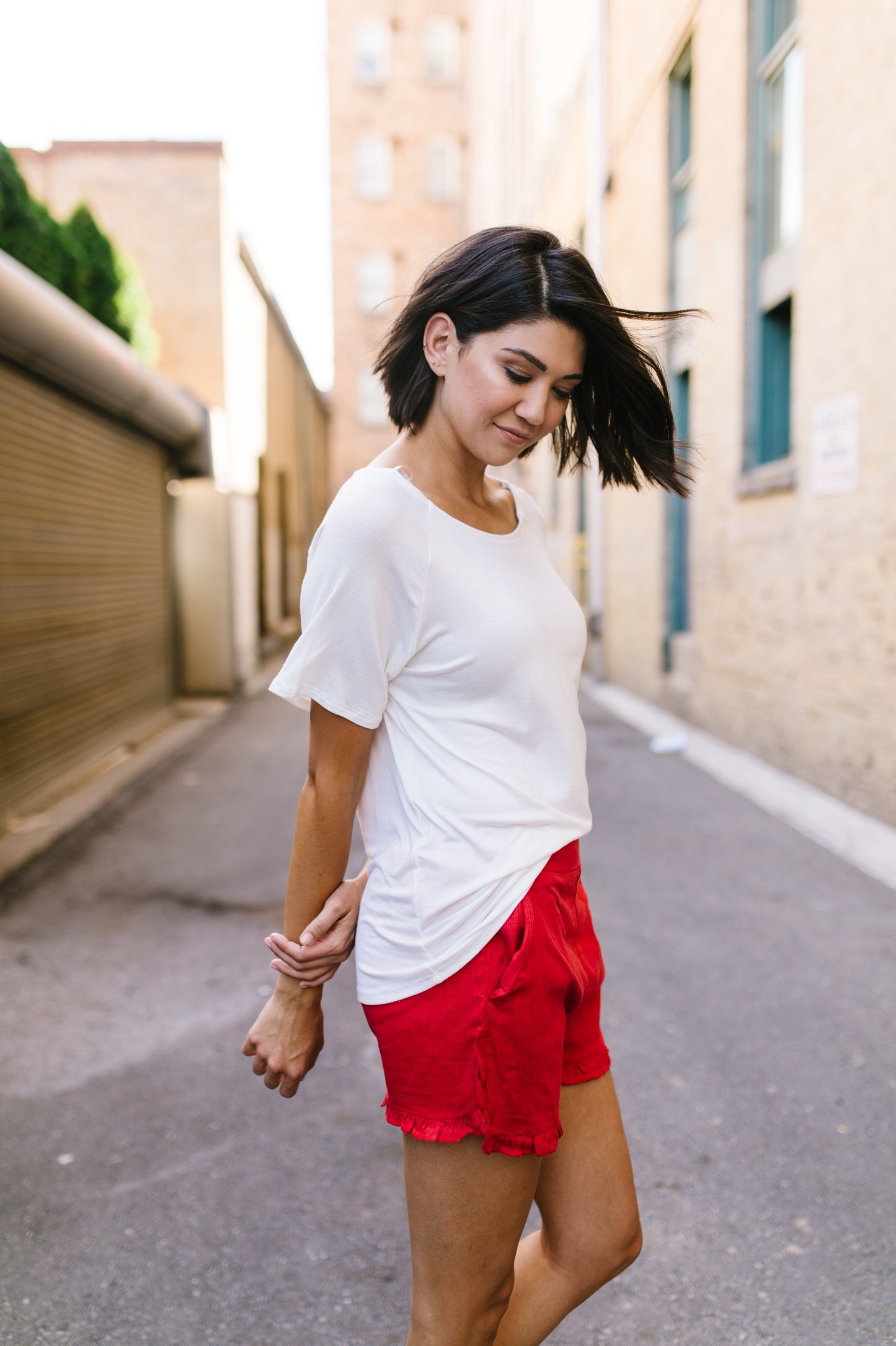 Boatneck Tee In Ivory