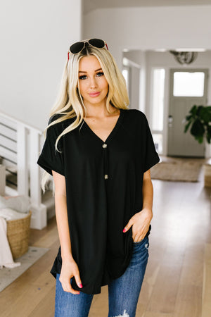 Button-down Comfort In Black