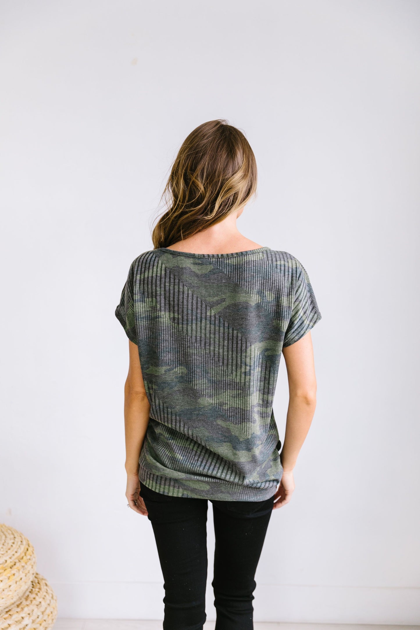 Camo Kangaroo Pocket Top