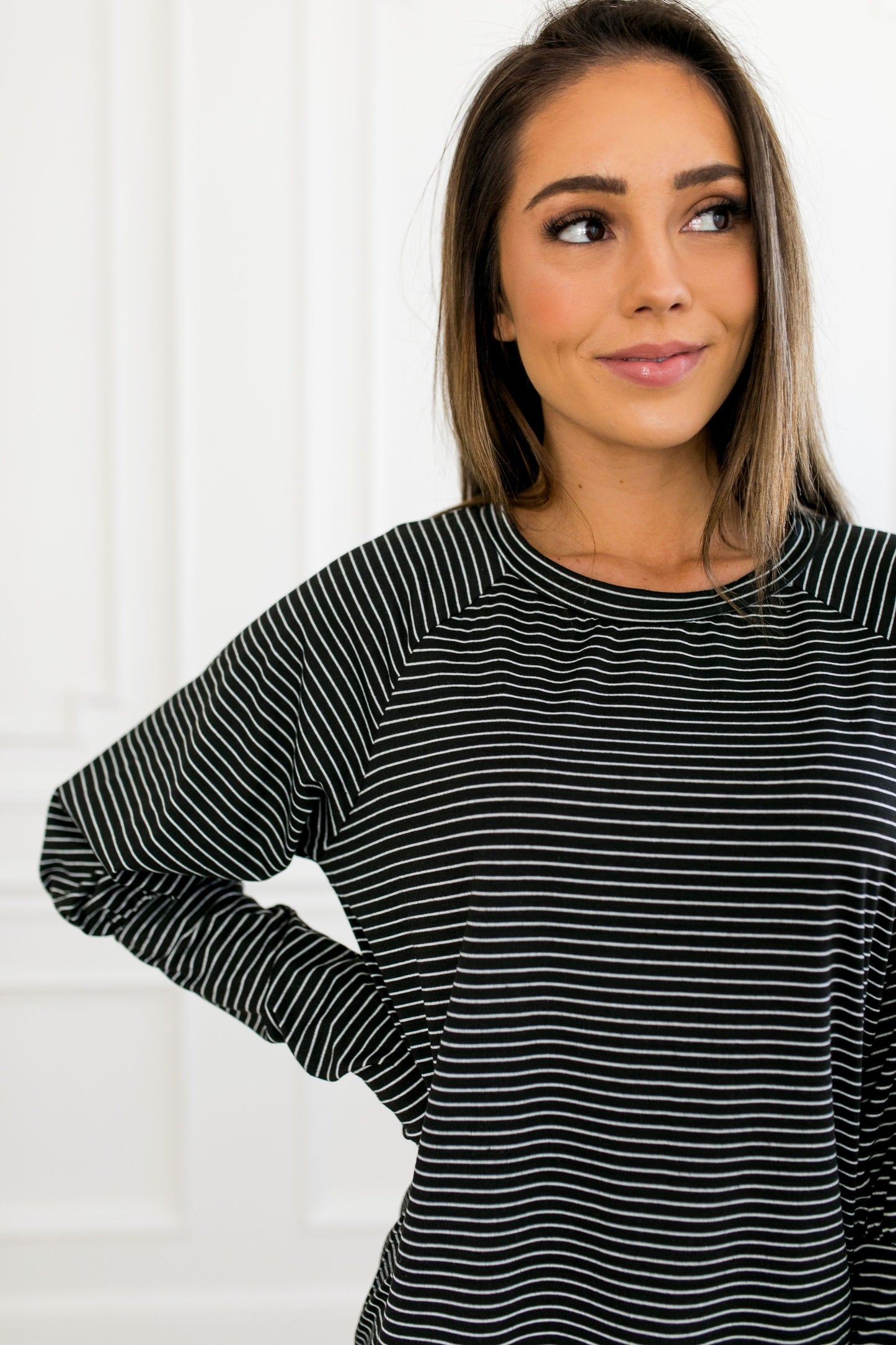 Carefree Weekend Striped Top