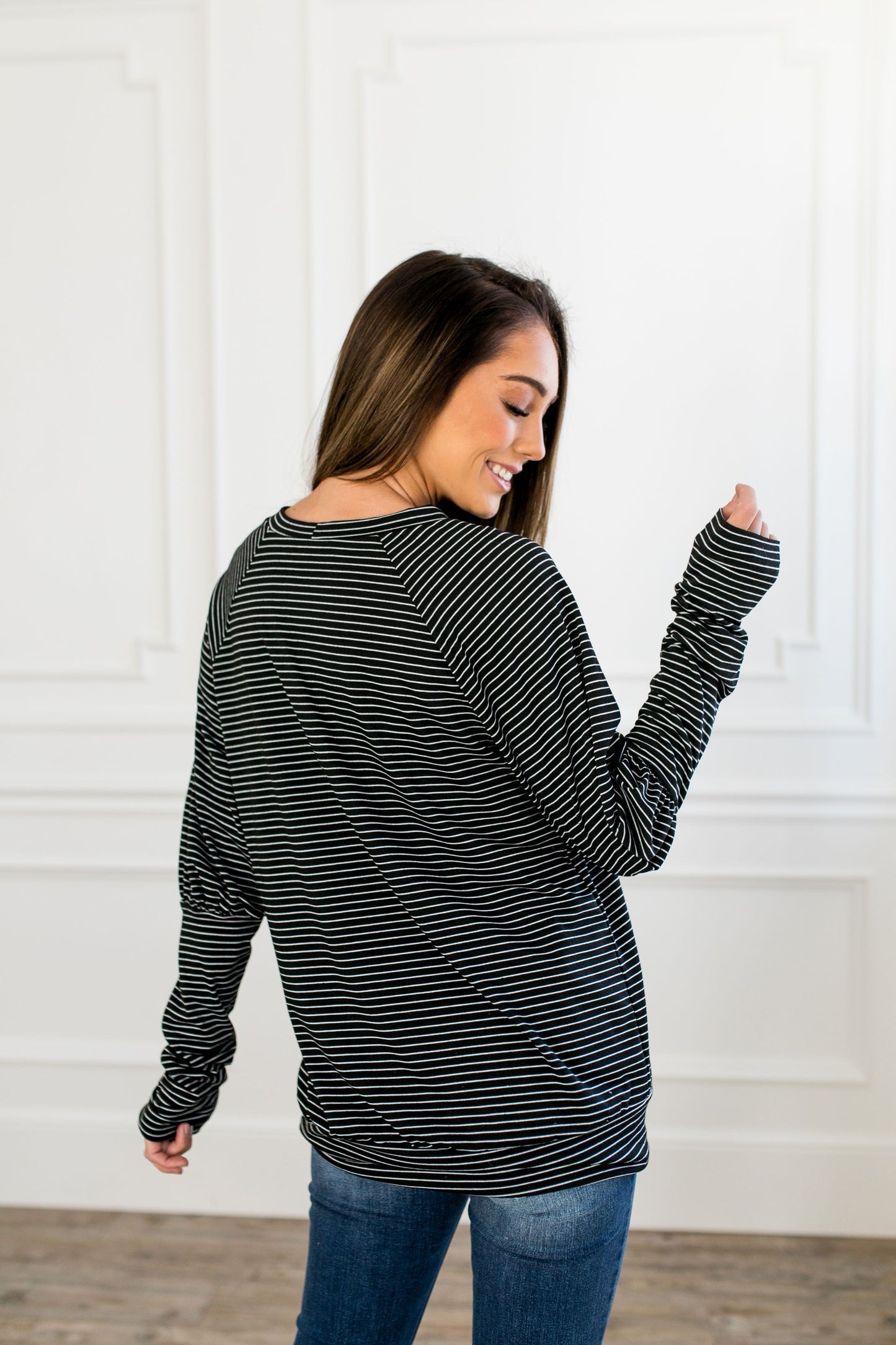 Carefree Weekend Striped Top