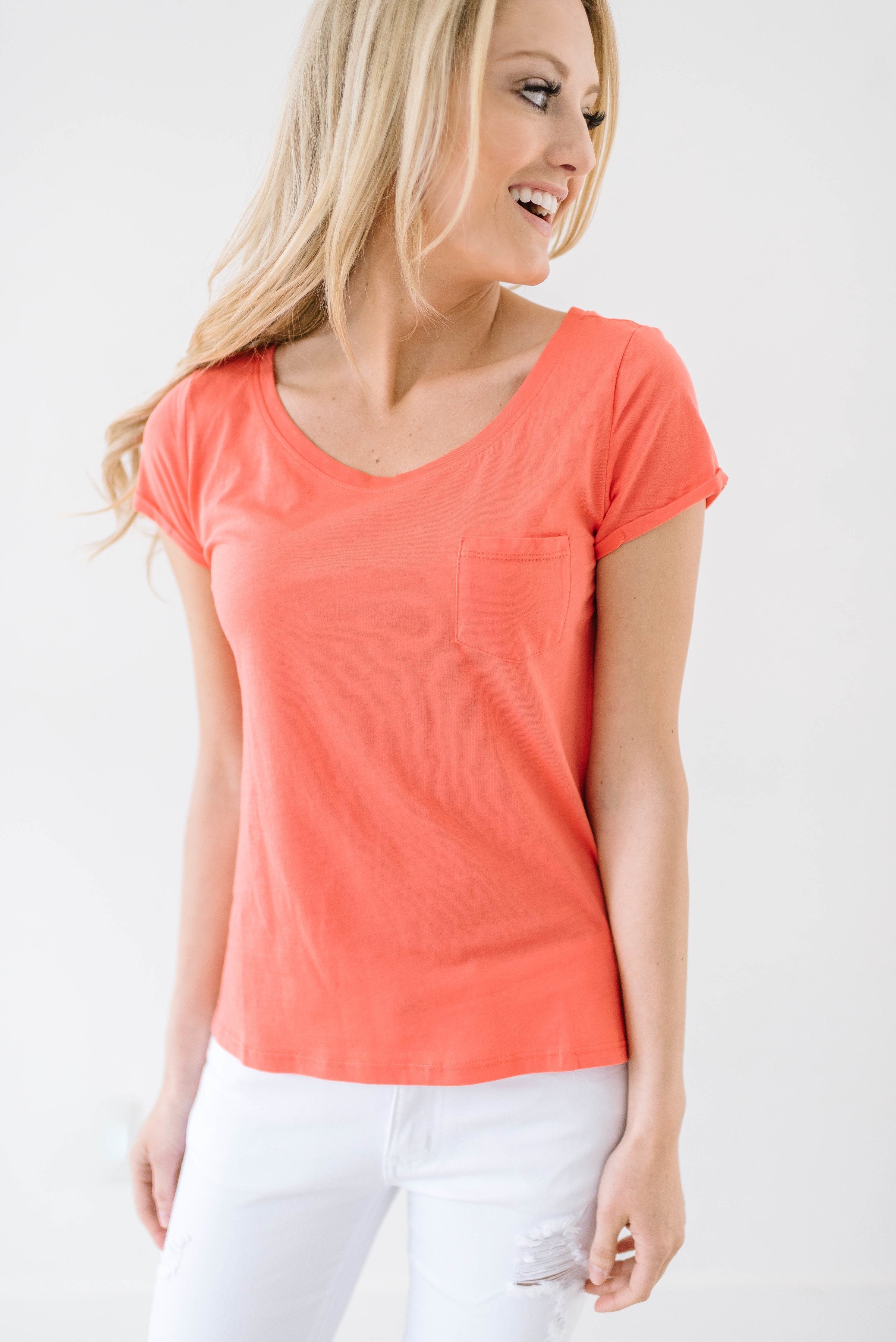 Cassie Coral Tee