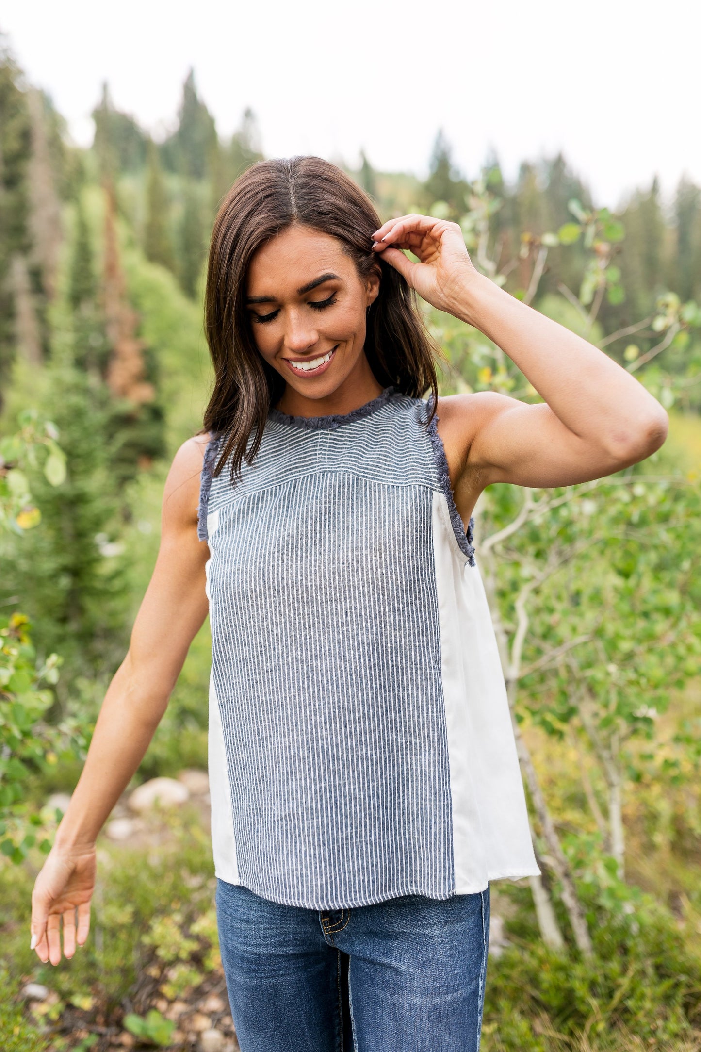 Chambray Stripes + Fringe