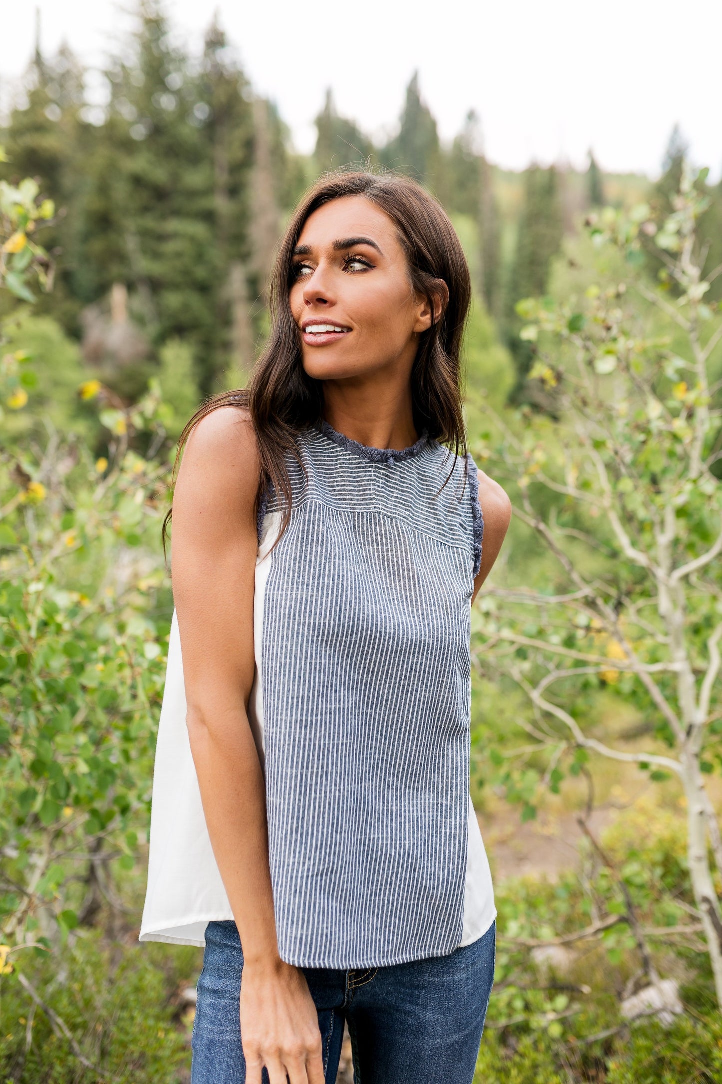 Chambray Stripes + Fringe