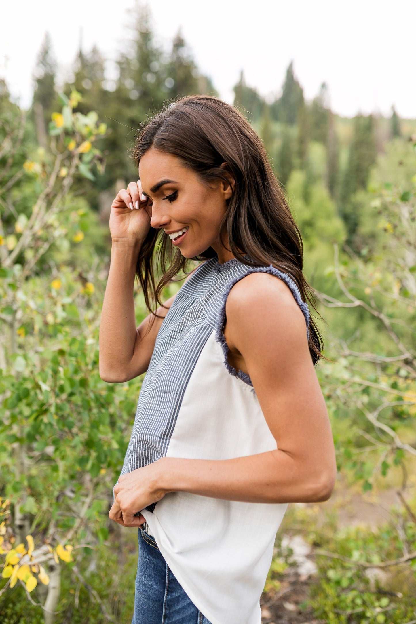 Chambray Stripes + Fringe