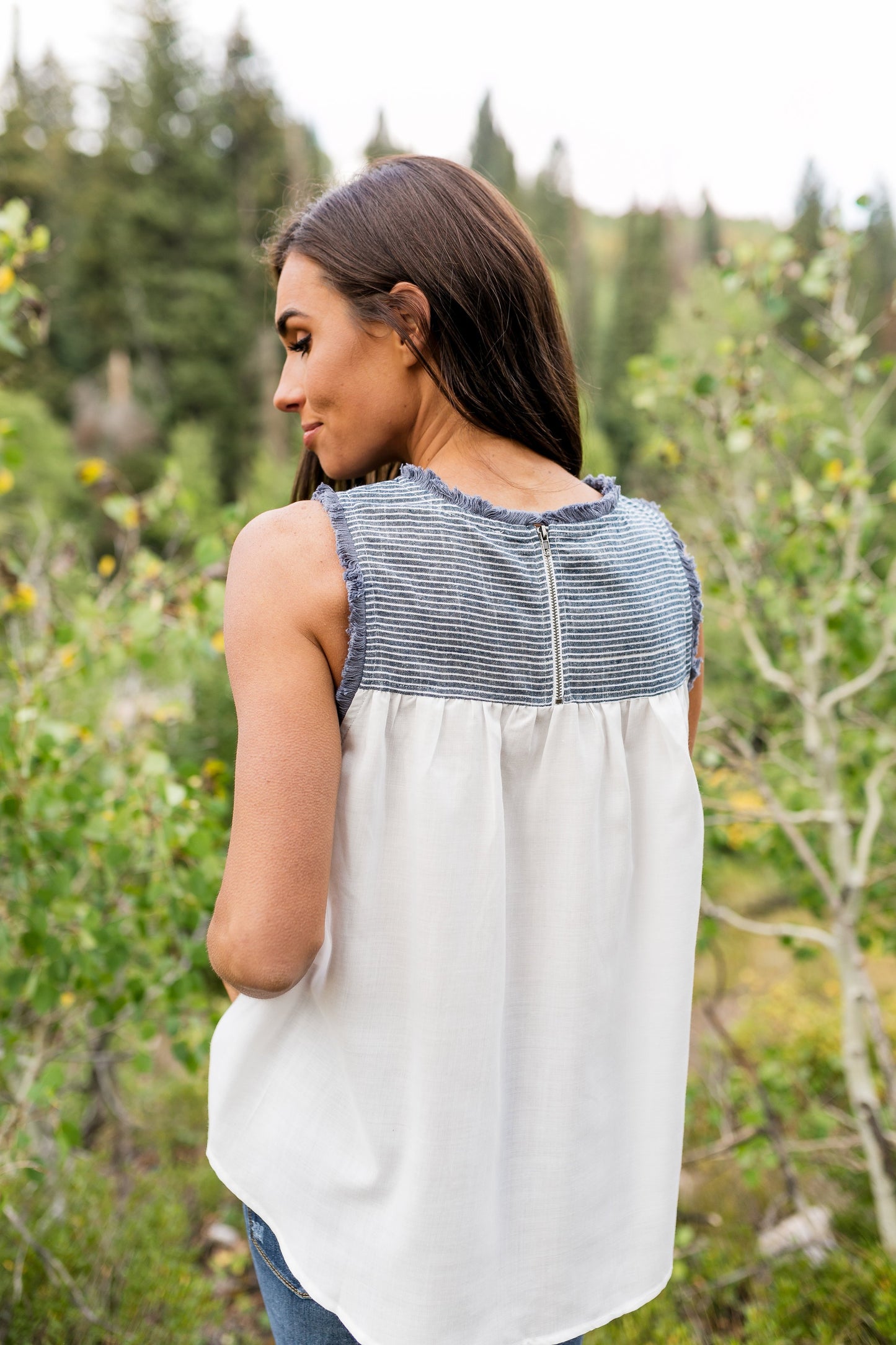 Chambray Stripes + Fringe