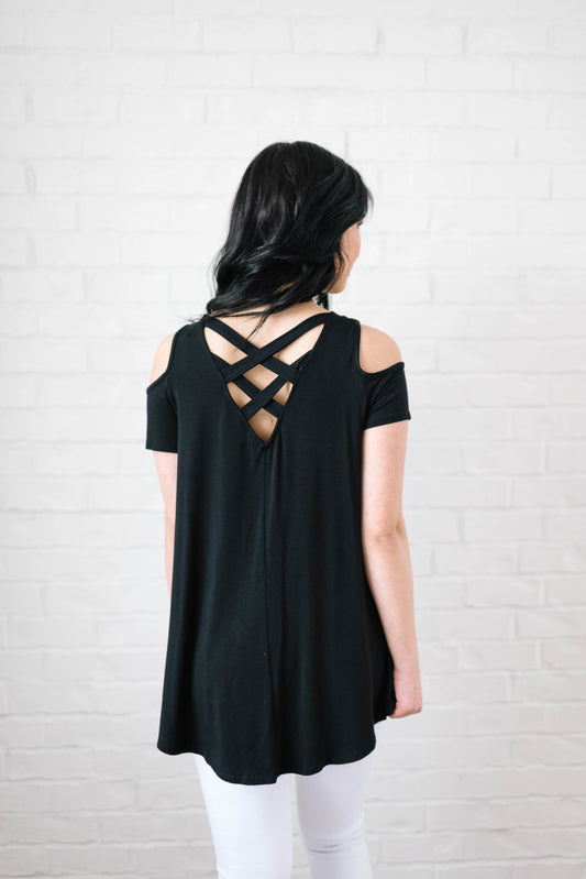 Christina Crosses in Black