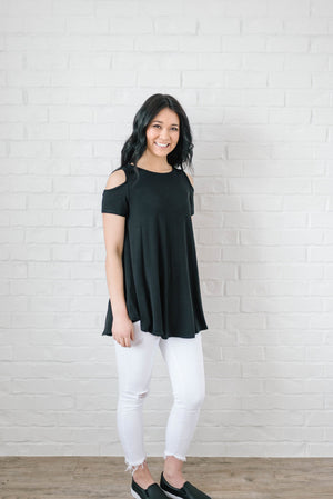 Christina Crosses in Black