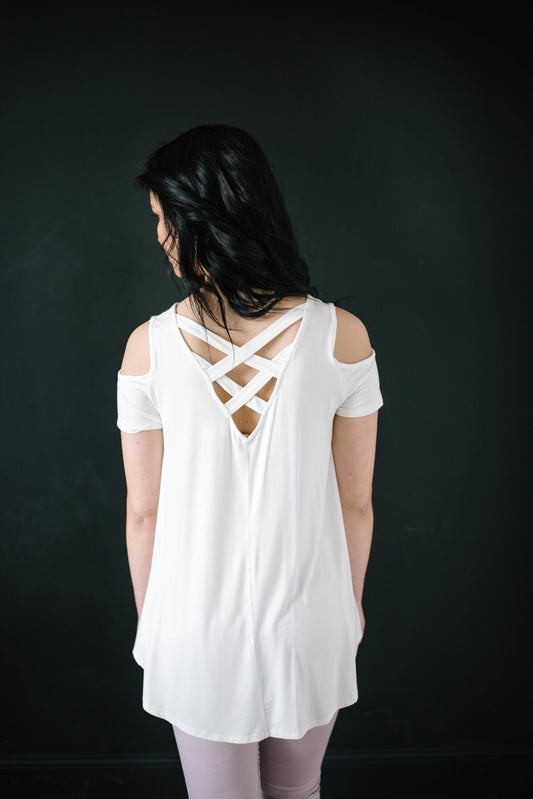Christina Crosses in Ivory