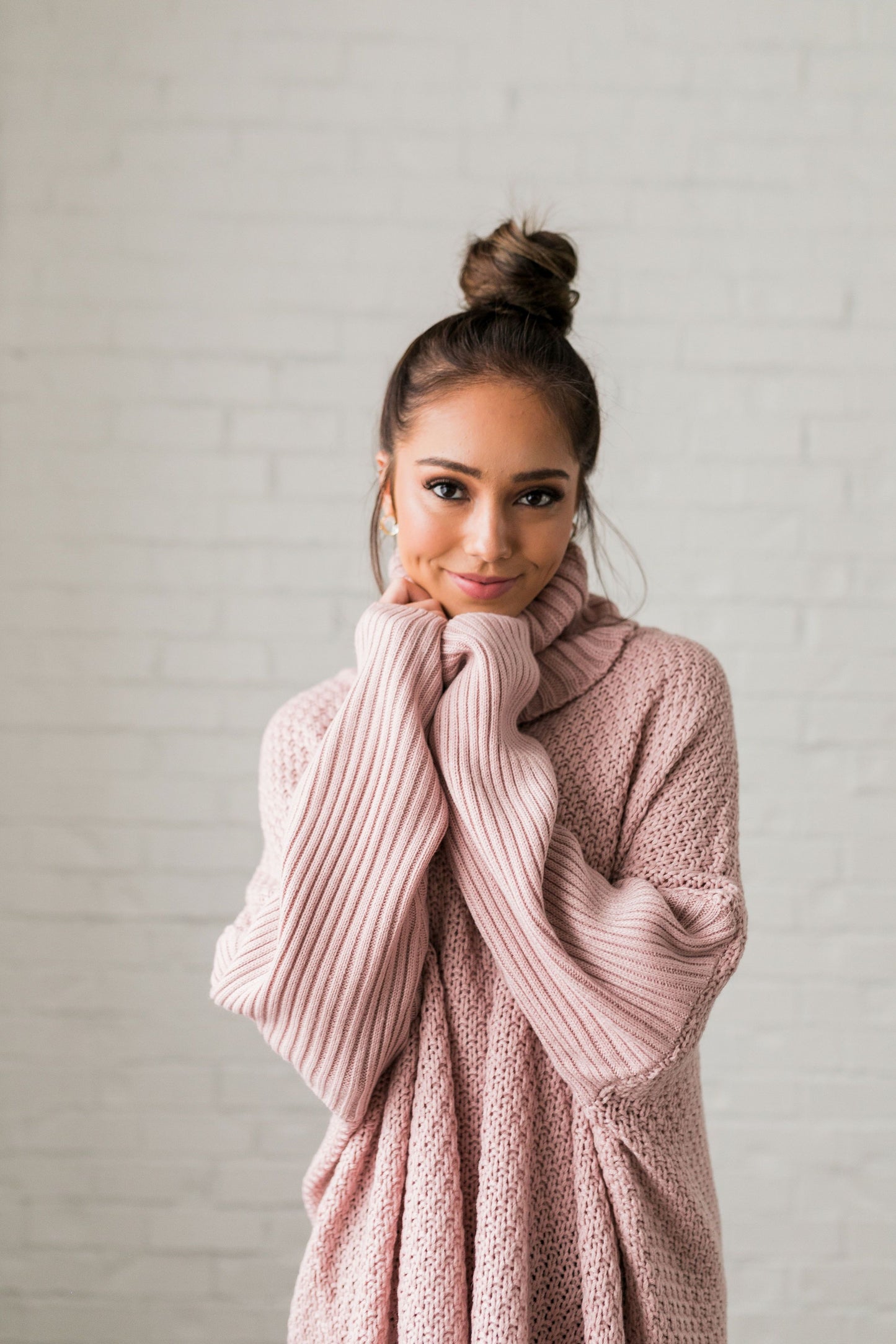 Chunky Cowl Neck Sweater - ALL SALES FINAL