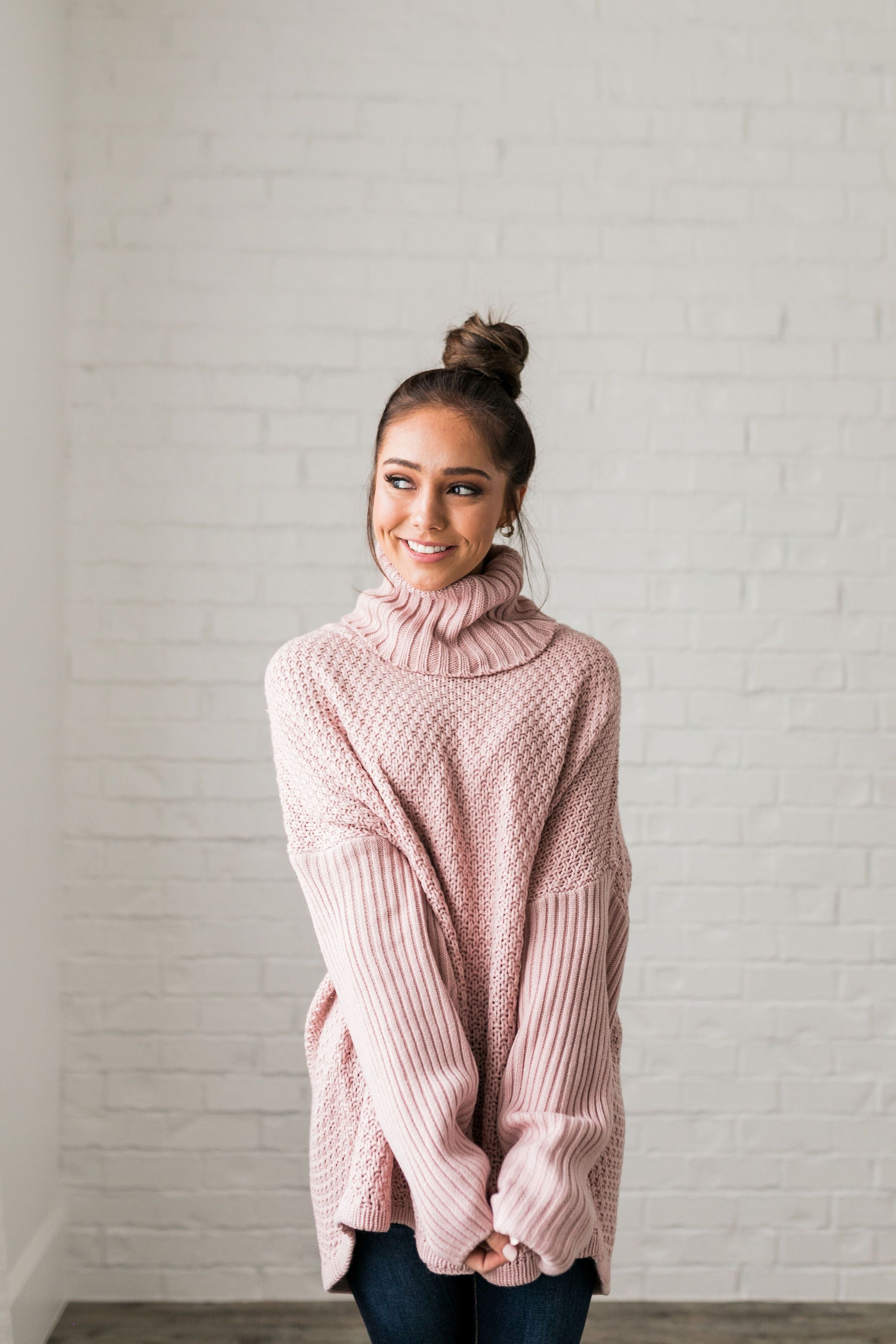 Chunky Cowl Neck Sweater - ALL SALES FINAL