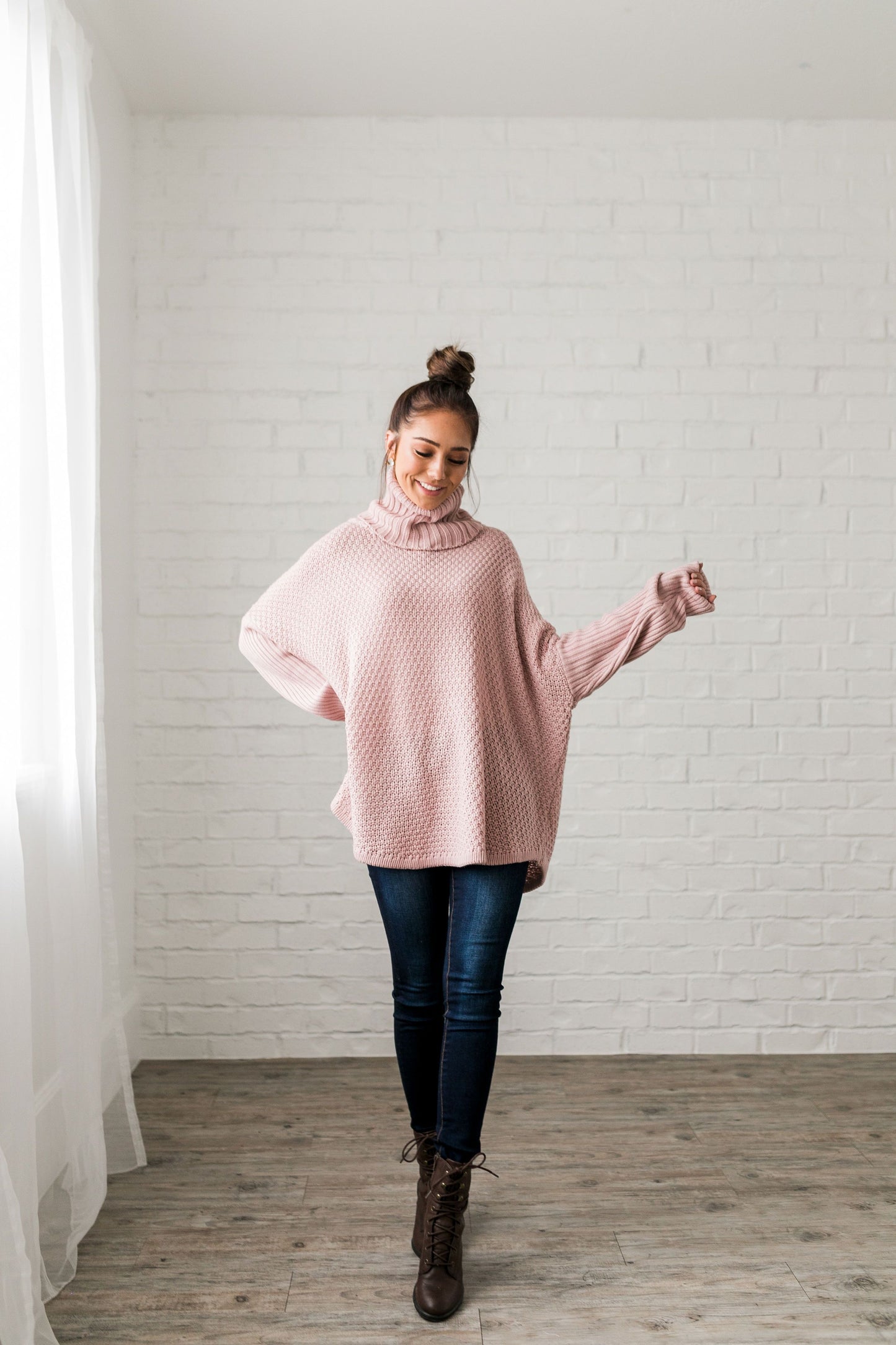 Chunky Cowl Neck Sweater - ALL SALES FINAL