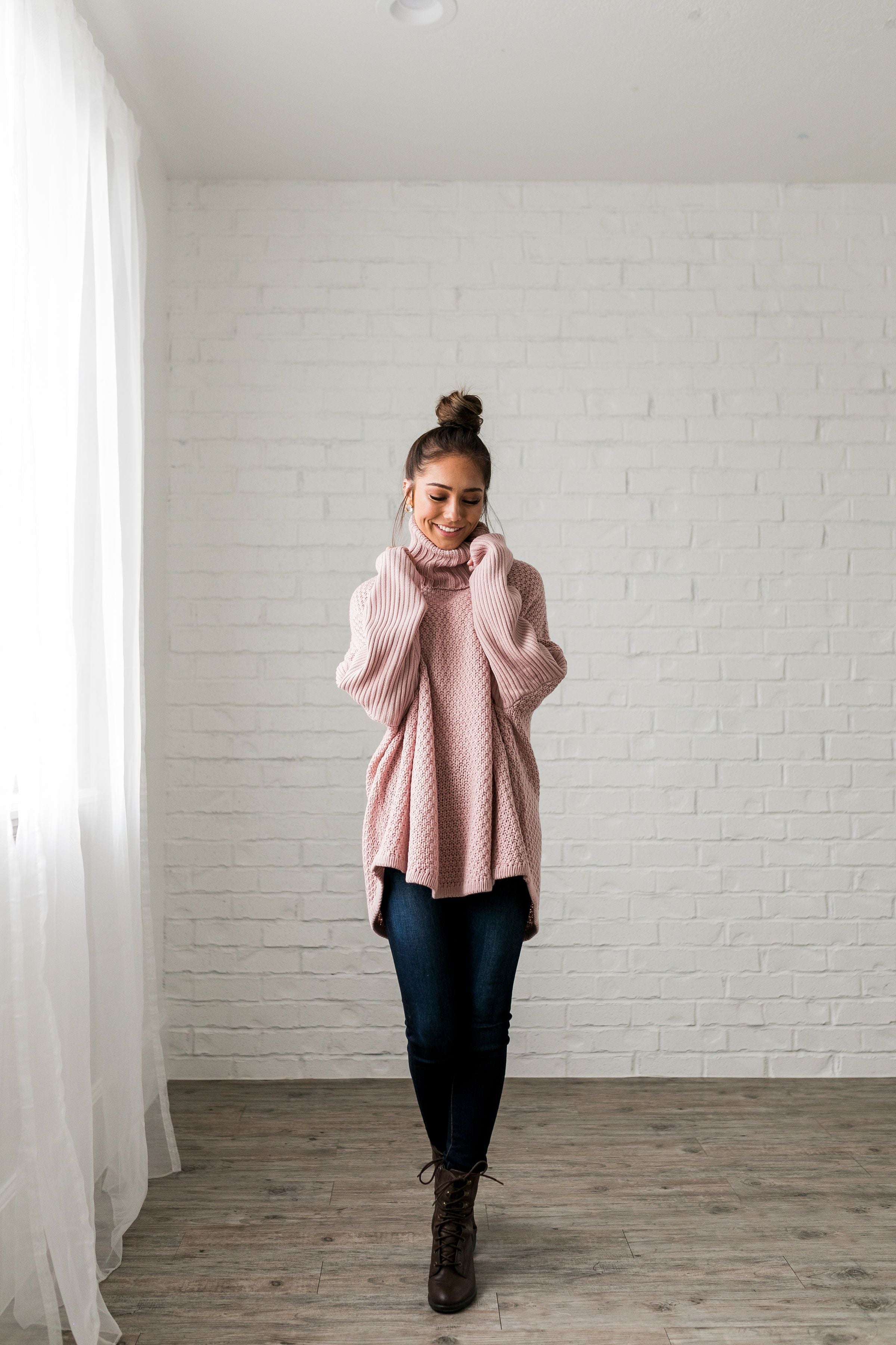 Chunky Cowl Neck Sweater - ALL SALES FINAL