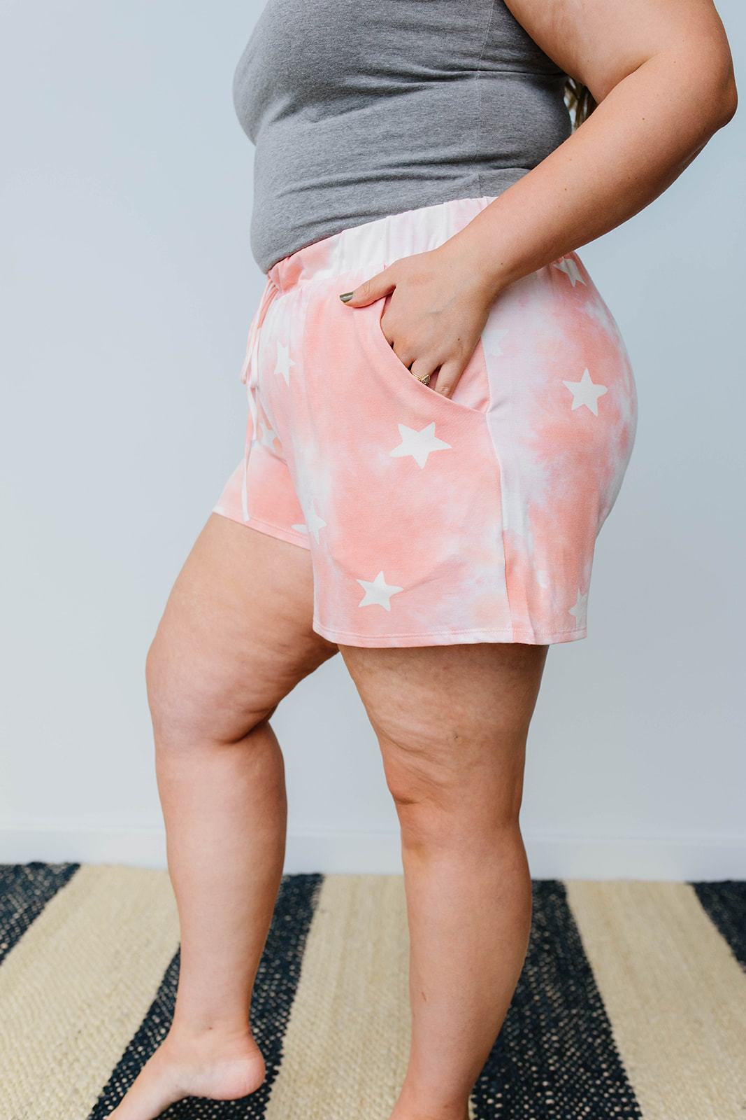 Cloudy With A Chance Of Stars Shorts In Blush
