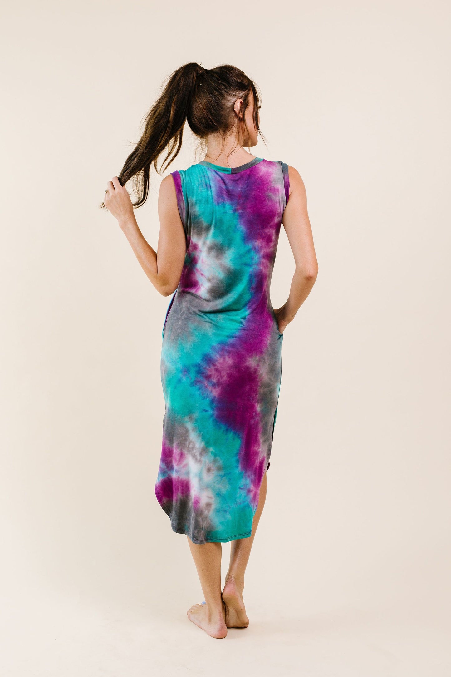 Cool Vibes Tie Dye Midi Dress
