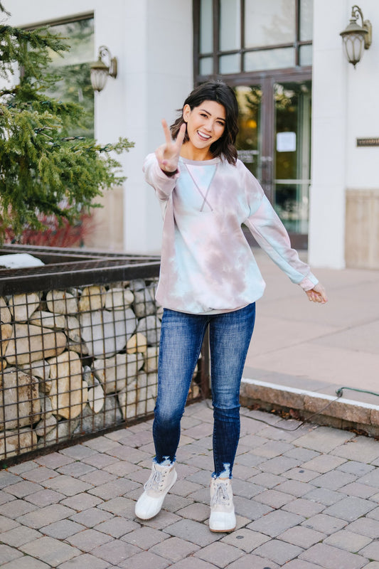 Cotton Candy Clouds Top