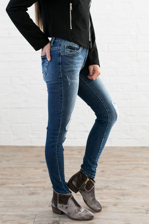 Damaged Goods Faded Skinny Jeans - ALL SALES FINAL