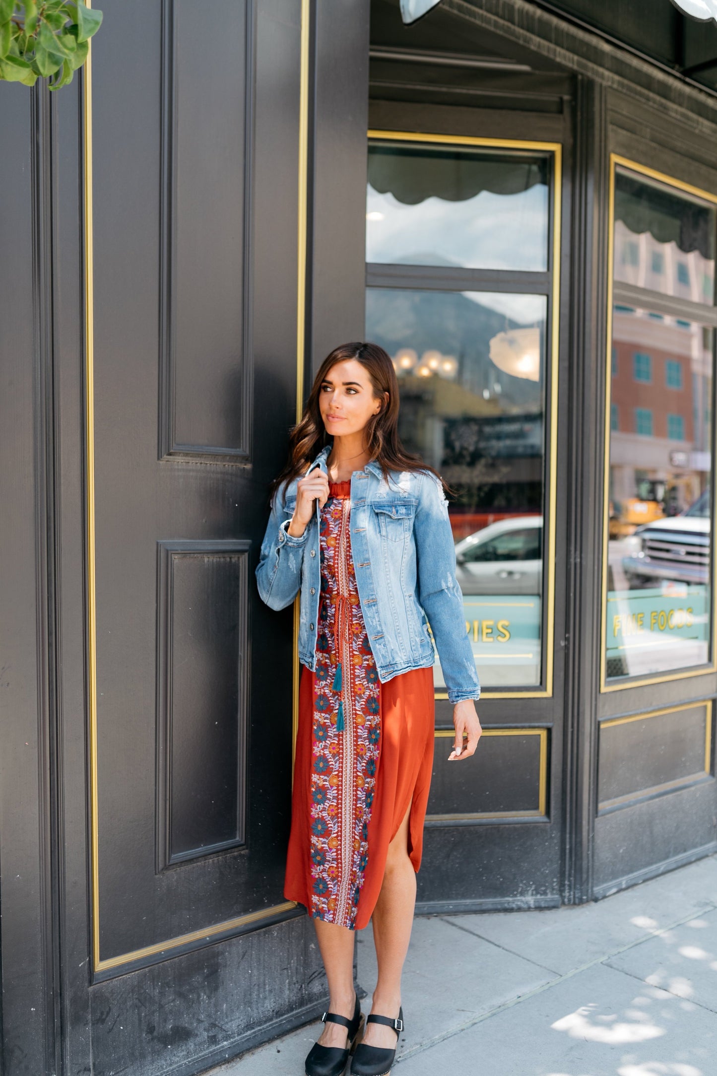 Desert Rose Dress In Rust - ALL SALES FINAL