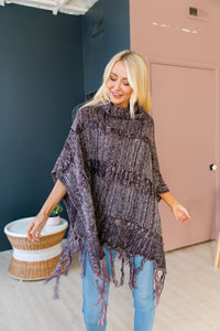 Dixie Chick Fringed Poncho - ALL SALES FINAL - ALL SALES FINAL