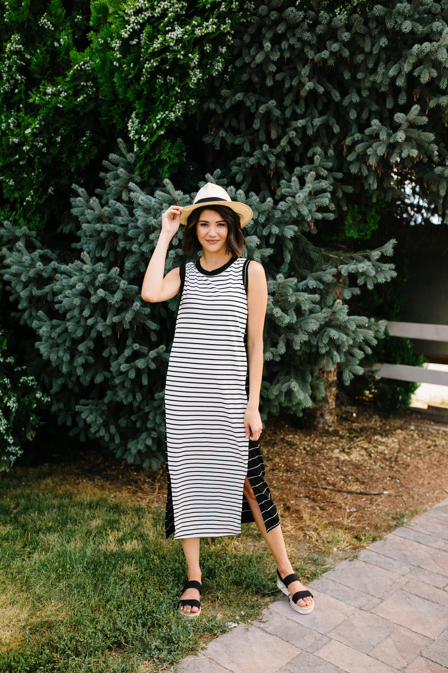 Double Dipped Striped Dress