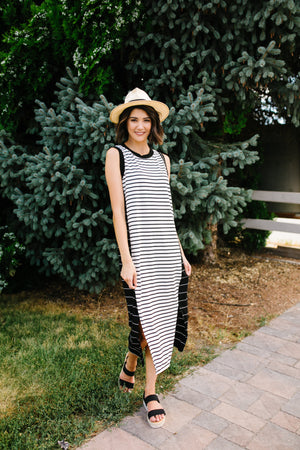 Double Dipped Striped Dress