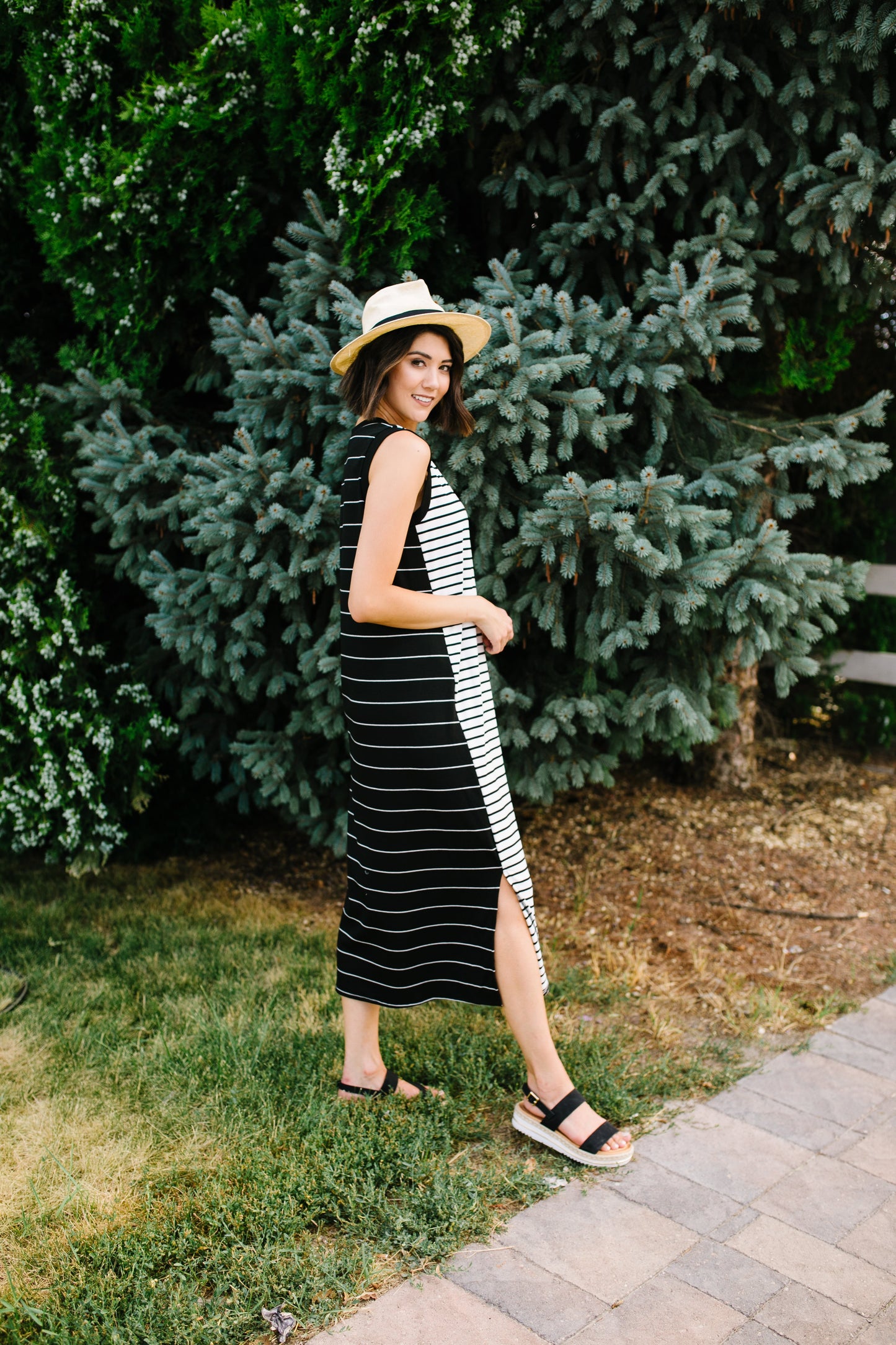 Double Dipped Striped Dress