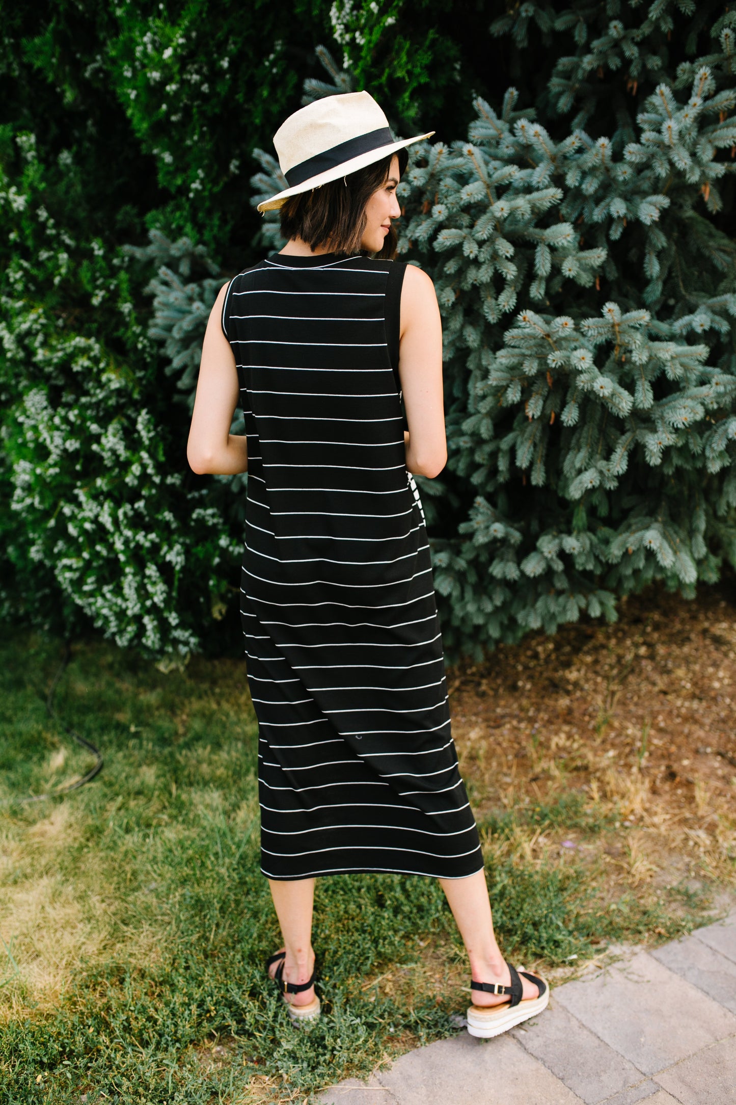 Double Dipped Striped Dress