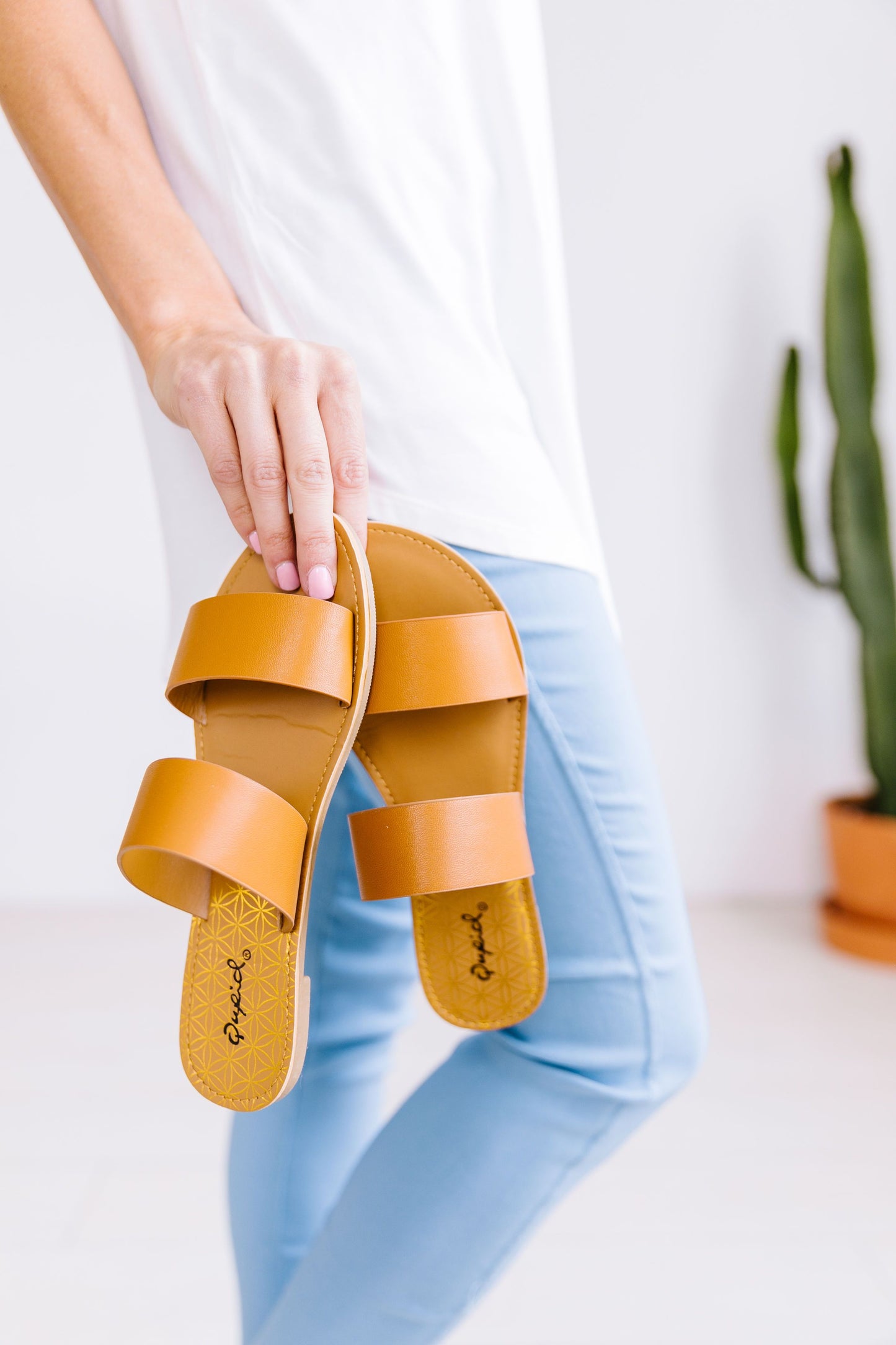 Double Time Sandals In Camel - ALL SALES FINAL