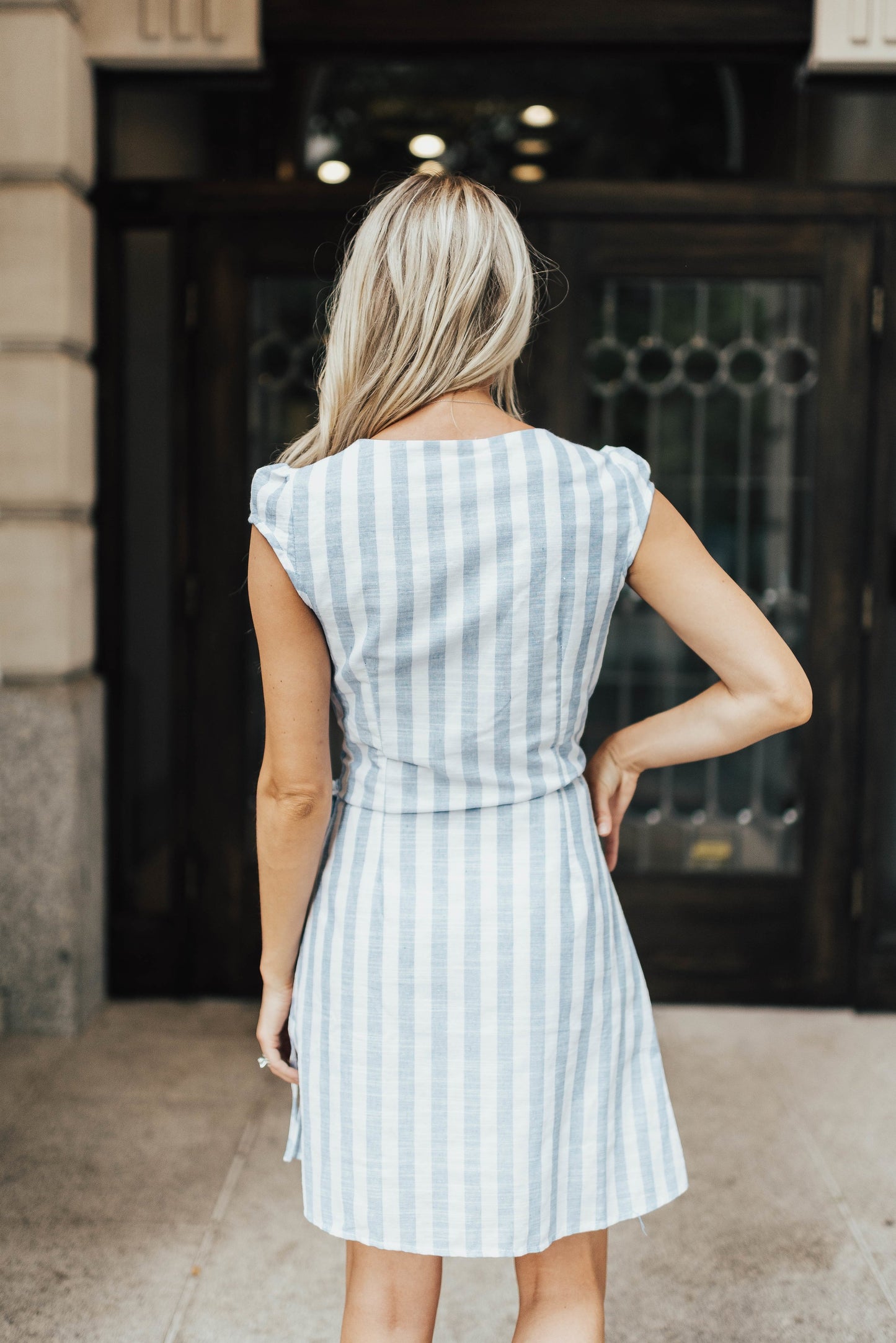 Dream Stripes Wrap Dress