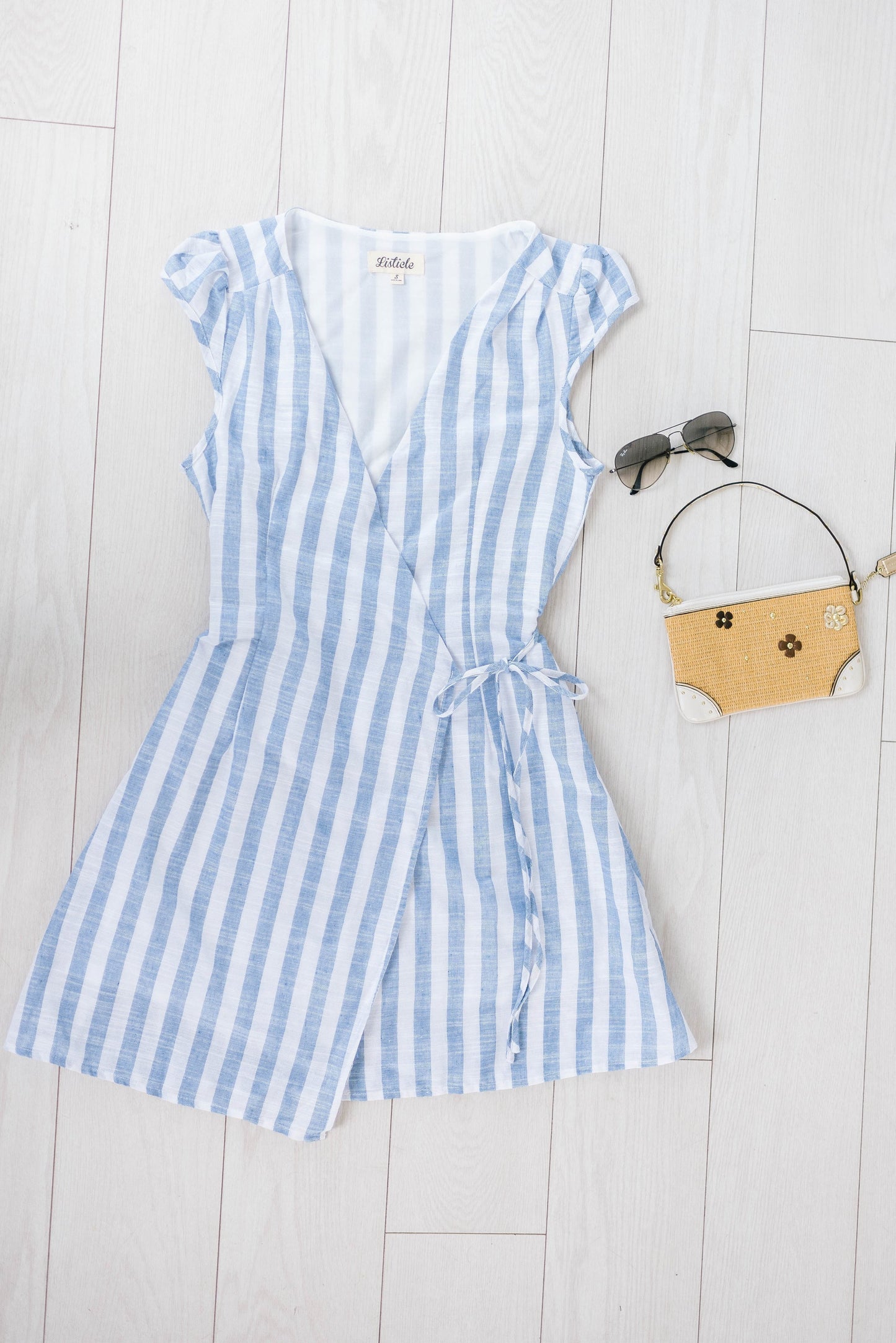 Dream Stripes Wrap Dress