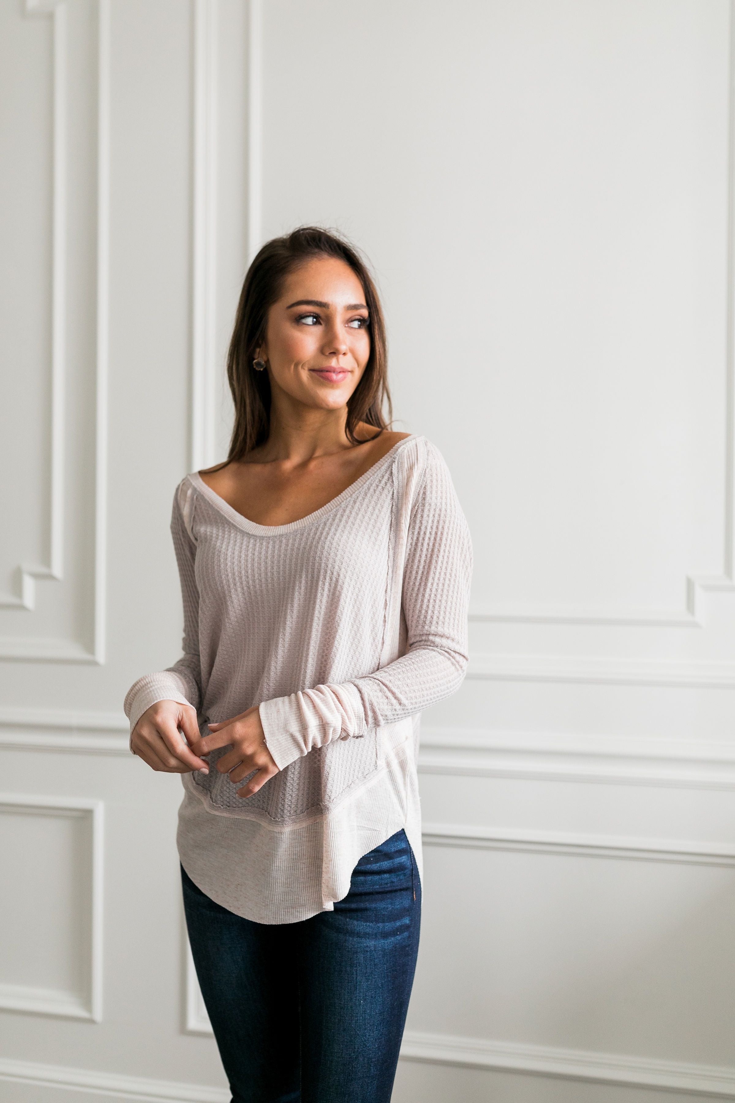 Easy Breezy Beautiful Layered Tee - ALL SALES FINAL