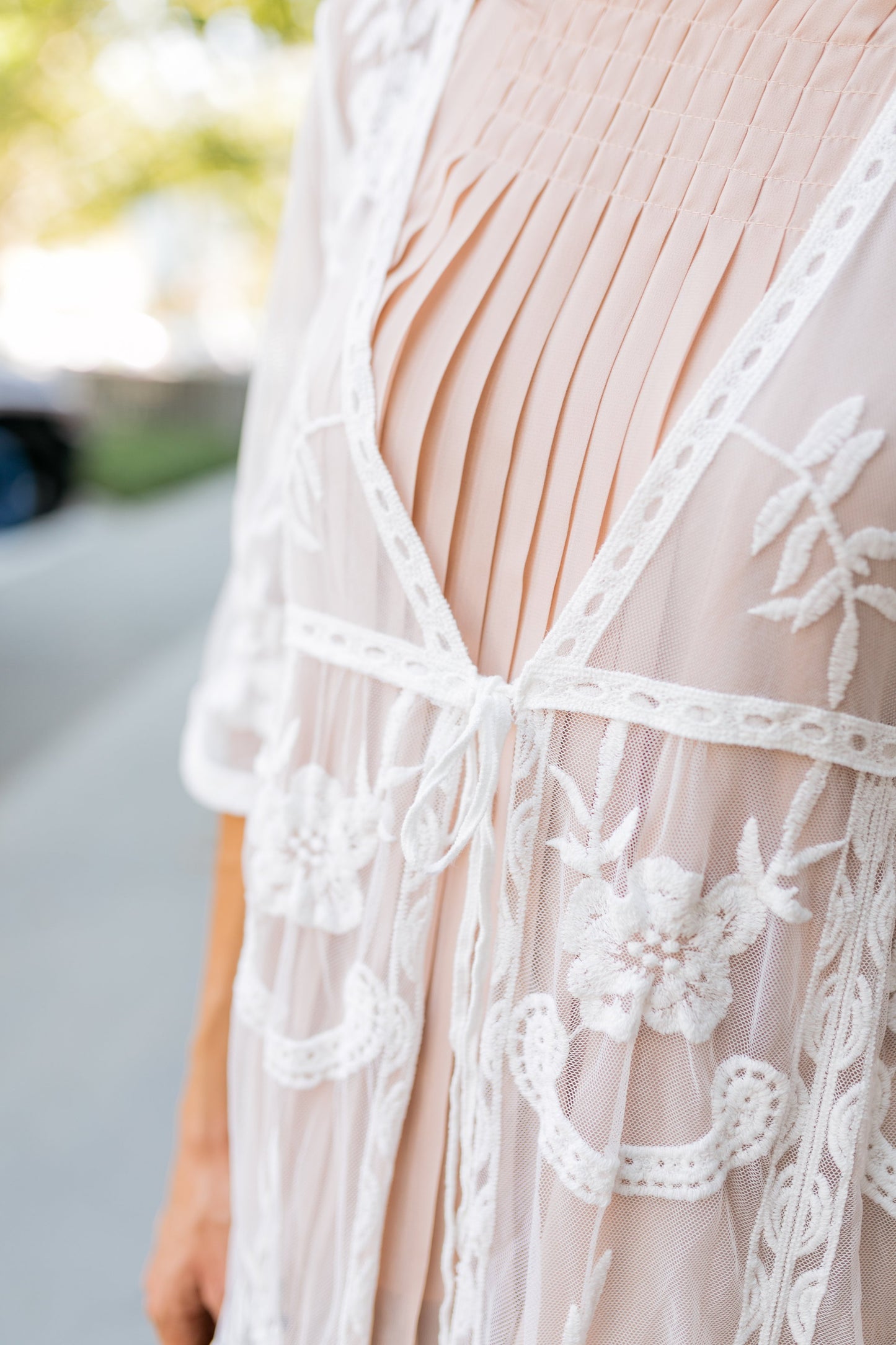 Pleated Halter In Blush