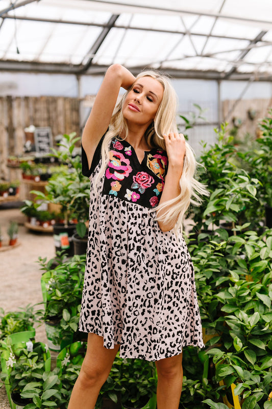 Favorite Garden Spot Embroidered Dress
