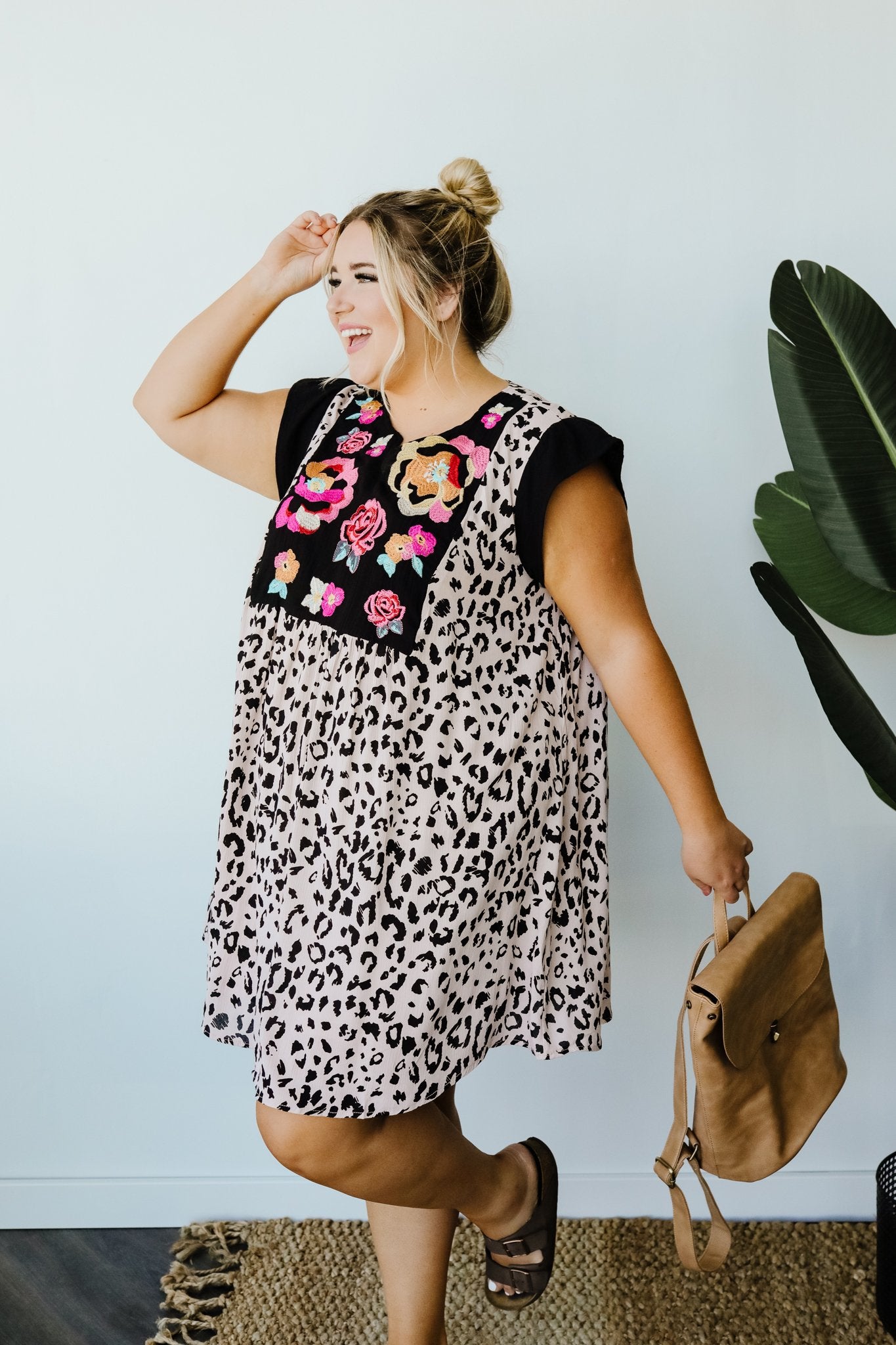 Favorite Garden Spot Embroidered Dress