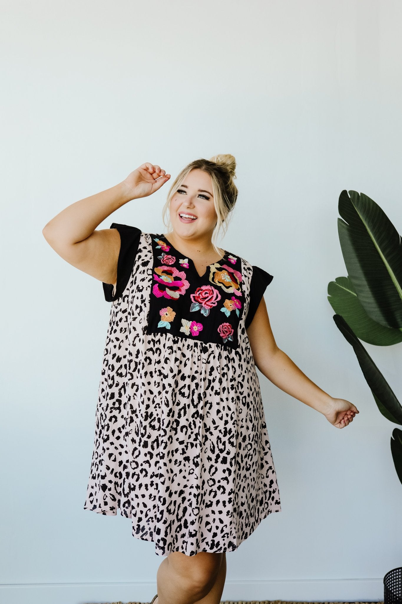 Favorite Garden Spot Embroidered Dress