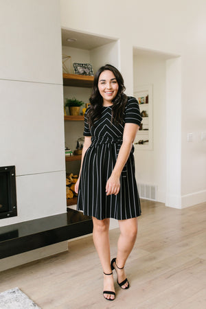 Fine Line Midi Dress