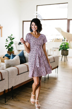 First Crush Blush Spotted Dress