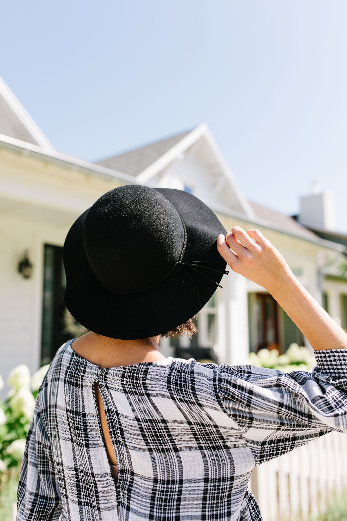 Floppy Felt Hat In Black